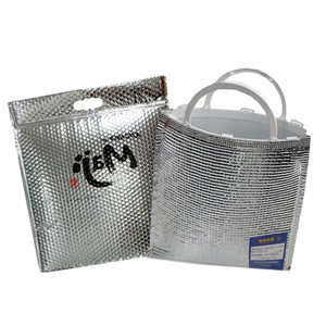 Thermal Kids Lunch Box Insulated Bags High Capacity Zipper Insulated Aluminium Foil Thermal Cooler Bags