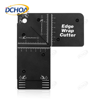 Herramienta de corte DCHOA Edge Wrap Cutter Aid Tool, plantilla de corte para aplicaciones de envoltura de esquinas de muebles