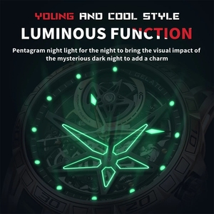 Montre Homme Squelette Automatique Mécanique Tourbillon Étanche Grand Cadran Saphir Lumineux Haute Qualité Marque GELATU pour le Dropshipping - Product Image 3