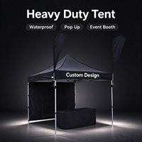 Tente de réception pliable personnalisée, robuste et imperméable, pour extérieur, 10x10, 10x15, 10x20 pieds, idéale pour les salons professionnels automobiles