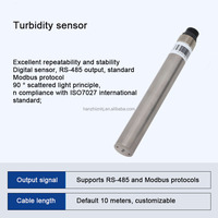 Capteur de turbidité en ligne HZY510-B IP68 en alliage de titane pour la détection de la qualité de l'eau, excellente répétabilité et stabilité