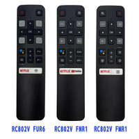 Control Remoto TCL Voice RC802V FNR1 de Código Fijo para Smart TV 4K 49P30FS 55C715 43S434 con 4 Botones, Batería AAA, Alcance de 10m