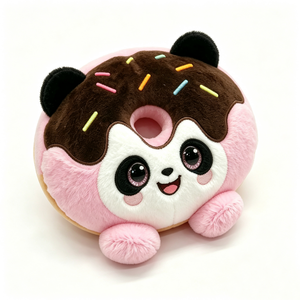 Peluche panda personnalisée en forme de donut, jouet en peluche donut, peluche animal alimentaire, peluche panda - Product Image 5