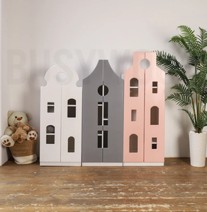 Armoire Montessori en bois pour chambre à coucher lit maternelle école bébé porte-vêtements avec cintre de rangement de jouets - Product Image 6