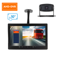 Vente chaude 10.1 pouces 2CH écran partagé AHD 1080P DVR caméra de recul filaire Kit de moniteur de recul pour voiture Bus camion