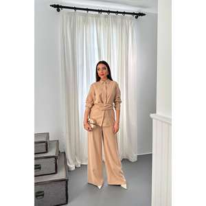 Conjunto de Dos Piezas Color Camel para Mujer, Disponible al por Mayor - Product Image 5