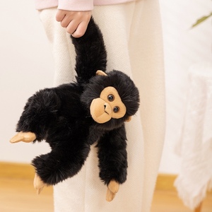 Peluche Scimpanzé Personalizzato Realistico, <span class=keywords><strong>Scimmia</strong></span> <span class=keywords><strong>Nera</strong></span> di Peluche Morbido, Supporta la Personalizzazione del Logo, Vendita all'Ingrosso per Regali - Product Image 5
