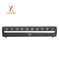 Barra de Luces Móvil LED RGBW de 10x40W, Ángulo de Haz de 2 Grados, Control de Píxeles DMX RDM, Luz de Escenario para Discotecas y Espectáculos en Vivo