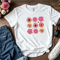 Transfert DTF en gros pour T-shirts : Motifs floraux imprimés par transfert thermique