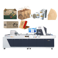Imprimante jet d'encre automatique Foofon K387 à passage unique haute vitesse 1200 DPI avec garantie d'un an pour les boîtes en carton ondulé/boîtes à pizza et les sacs en papier