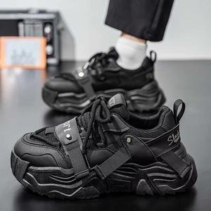 Chaussures de sport décontractées en maille à lacets pour hommes, collection automne 2026, semelle épaisse résistante à l'usure, style Dad Shoes populaires grandes tailles - Product Image 4