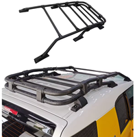 Porte-bagages de toit en alliage d'aluminium Xinliyuan 4x4 pour Toyota FJ Cruiser style TRD, panier de transport tout-terrain - Noir, capacité 100 kg, neuf ou d'occasion
