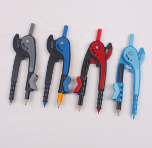 Toán Hình Học Kit Đa Chức Năng Vẽ La Bàn Học Sinh An Toàn Nhựa La Bàn Với Thước Thước Kéo - Product Image 4