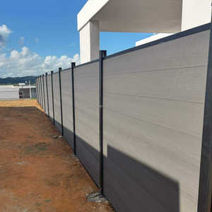 Panel <span class=keywords><strong>de</strong></span> Cerca WPC para Exteriores, Privacidad para Piscina, Estilo Rancho, Diseño Modular con Modelado 3D, Garantía <span class=keywords><strong>de</strong></span> 10 Años - Product Image 1