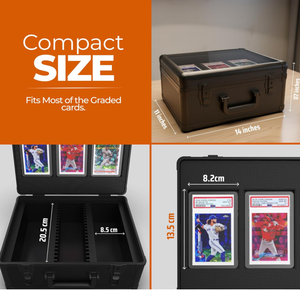 Boîte de rangement pour cartes classées à 3 rangées avec serrure à clé sécurisée, étui de transport protecteur pour cartes de sport, <span class=keywords><strong>Pokémon</strong></span> et TCG - Product Image 2