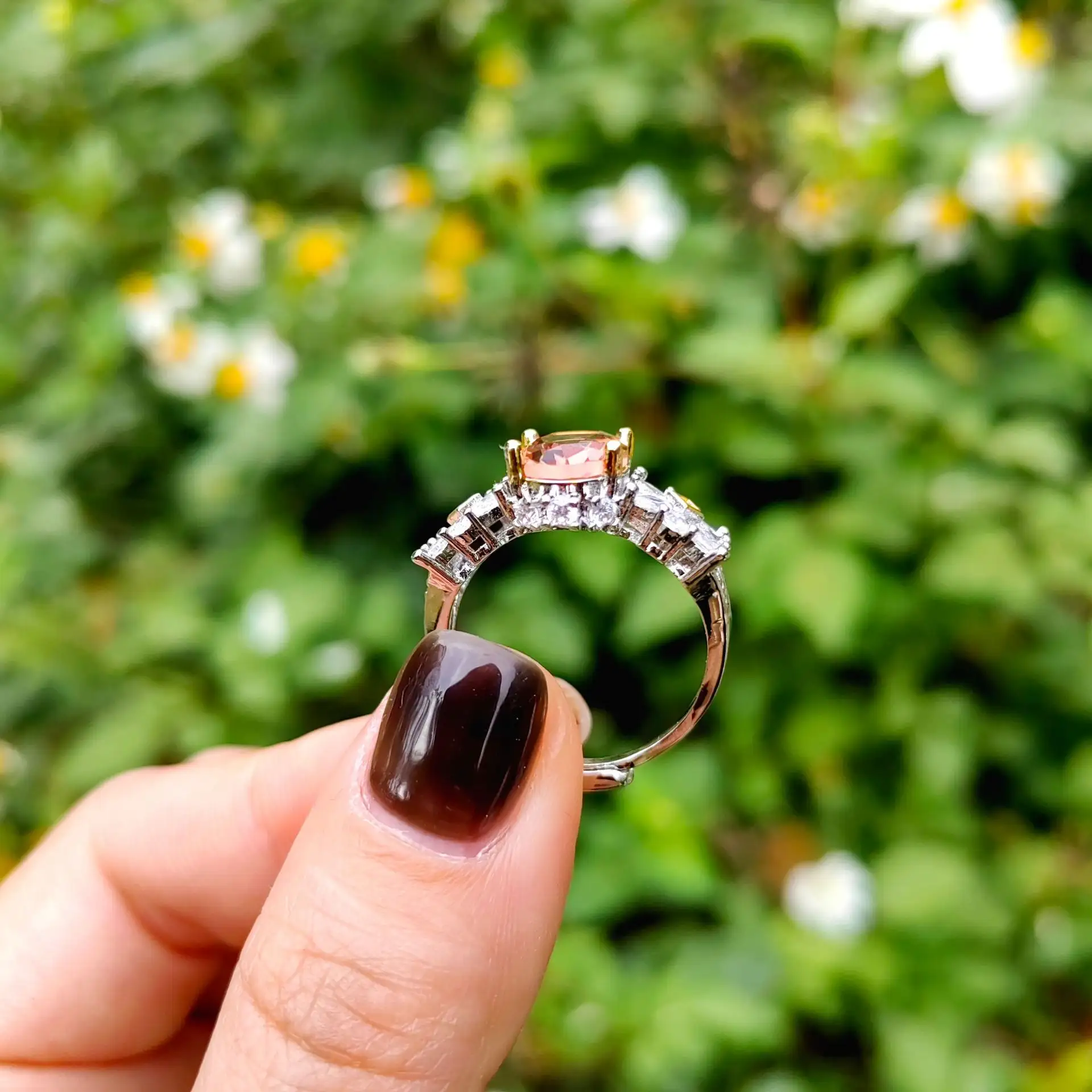 Cincin Turki bertatahkan alumina berubah warna torulite cincin terbuka dapat disesuaikan kepribadian Eropa dan Amerika gaya mode populer