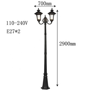 2 lampada 3m zona ad alta palo paesaggio esterno <span class=keywords><strong>a</strong></span> led luce del <span class=keywords><strong>giardino</strong></span> - Product Image 3