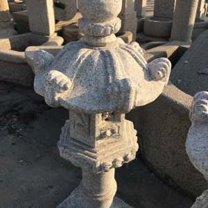 Statues de jardin grandeur nature en <span class=keywords><strong>pierre</strong></span> de granit naturel japonais sculpté, lanternes de jardin japonaises en <span class=keywords><strong>pierre</strong></span>, vente en gros - Product Image 6