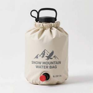 ถุงซิปล็อคแบบตั้งได้สีน้ำเงินพิมพ์ลายตามสั่ง พร้อมหูหิ้วพลาสติก ใช้งานง่าย มีจุกปิดกันรั่วซึม - Product Image 2