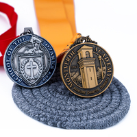 Trophées et médailles en laiton métallique, logo personnalisé, art populaire européen, émail doux, gravure au laser, écologique, sport, marathon