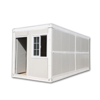 Mini maison de conteneur pliante portable maison mobile de construction empilable préfabriquée prête à l'emploi pour un centre commercial ou un hôtel