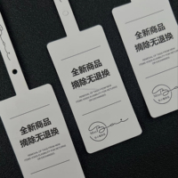 Étiquettes de sécurité anti-retour personnalisées pour vêtements avec scellé plastique blanc à boucle unique à usage unique pour l'emballage de vêtements et de prêt-à-porter en détail