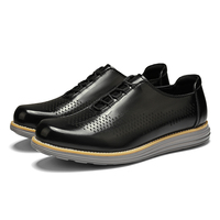 Nouvelles Chaussures de Marche en Cuir pour Homme, Design Luxe Chic, Grande Taille 46, Personnalisables avec Logo de Marque, en Cuir de Vachette, Rehaussantes, Décontractées pour le Bureau