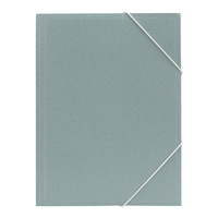 Dossiers professionnels personnalisés Fournitures de bureau à 3 volets avec fermeture à bande élastique Motif A4 coloré en PP et papier