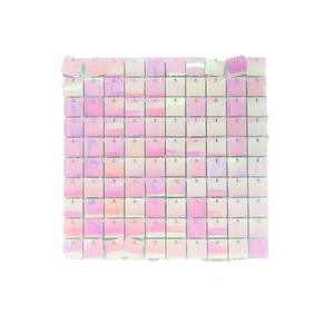 لوحات خلفية براقة لتزيين حفلات الزفاف وأعياد الميلاد والمناسبات، خلفية زخرفية على شكل قشور السمك وحورية البحر مع لمعان وترتر - Product Image 1