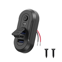 Chargeur embarqué haute puissance 72W pour voiture/bus avec 3 ports USB QC3.0+PD, entrée 12-24V