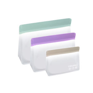 PEDRINI - Juego de 3 Bolsas Reutilizables Multiusos con Cierre Hermético - Product Image 1