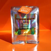 Sacs en plastique holographiques personnalisés à fond plat avec fermeture éclair pour l'emballage de grains de café, de collations et de produits alimentaires – Sachet Doypack