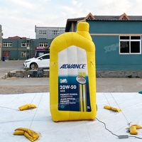 Promoción de marca Aero, Cubo de aceite inflable gigante personalizado, réplica, botella de gasolina lubricante inflable personalizada para publicidad