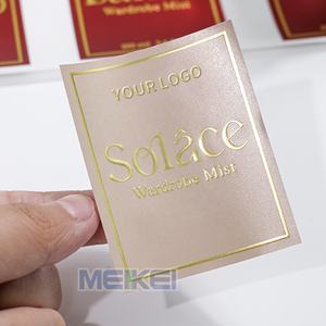Низкая цена металлическая печать этикеток для бутылок 3D Золотой тисненый логотип Водонепроницаемая наклейка для бутылок - Product Image 6