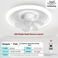 Ventilateur oscillant de 42 pouces avec télécommande, 7 pales, moteur DC entièrement en cuivre, LED, 6 vitesses, intensité réglable pour chambre à coucher