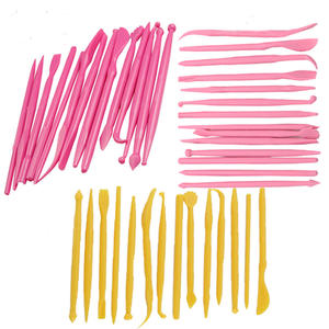 <span class=keywords><strong>14</strong></span> Mini herramienta de Fondant herramientas de tallado en forma de flor arcilla cerámica suave cuchillo de plástico pluma de plástico para tallar para hornear - Product Image 1