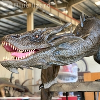 Estatuas de Dragones Voladores Animatrónicos Premium, Modelos de Dinosaurios para Parques Infantiles - Construcción Metálica para Interiores/Exteriores, Jardín, Centro Comercial