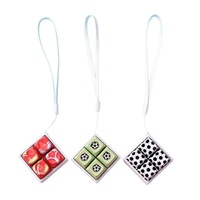 Porte-clés en plastique avec bouton fidget, capuchon de clavier mignon, jouet à presser avec son, anti-stress, pendentif à presser, cadeau