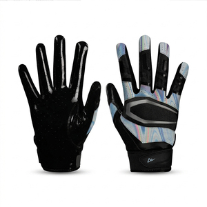 Guantes de Fútbol Americano Unisex de Color Sólido, Ropa Deportiva de Moda, Venta al Por Mayor, Guantes de Fútbol Americano de la Mejor Calidad en Venta - Product Image 1