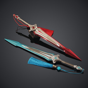 Modèle en métal Valorant Star <span class=keywords><strong>Hunter</strong></span> Blade 29cm, prix d'usine, accessoire de jeu en alliage de zinc, vente en gros - Product Image 3