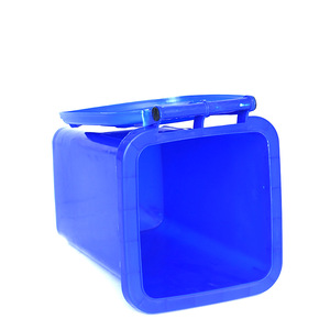Thickened 30L Beijing Classified Plastic Trash Can <b>with</b> Wheels and <b>Lid</b>, Square Shape, for Residential and Property Management, - Product Image 4
