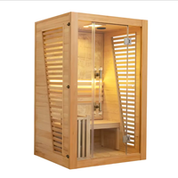 Sauna finlandais moderne extérieur/intérieur 2026, à vapeur sèche, en bois massif de pruche, puissance 3KW, certifié CE, 110V/220V