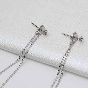 Pin Decorativo de Plata S925 con Doble Corazón y Flor, Versátil y Personalizable, Puede Usarse como Pendientes Colgantes de Moda - Product Image 3