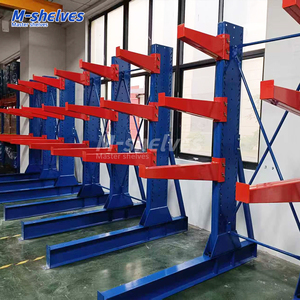 Estantería Cantilever de Metal Ajustable en Altura con Brazos Anchos para Almacén, Soporte de Almacenamiento de Láminas y Tubos Metálicos de 300 kg - Product Image 3