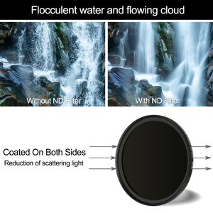 Filtres d'objectif GiAi ND8 ND16 ND64 <span class=keywords><strong>ND1000</strong></span> 43 49 52 58 67 77 82 <span class=keywords><strong>Filtre</strong></span> d'objectif à densité neutre pour appareil photo reflex numérique Sony Nikon - Product Image 3