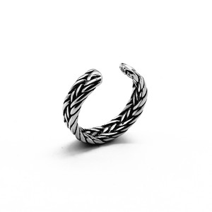 yunnique European Style Titanium Steel <b>Open</b> <b>Ring</b> Retro Geometric Design Gift Jewelry - Product Image 2
