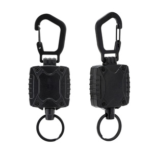 Porte-clés rétractable DF 118 en câble d'acier avec cordon élastique anti-perte, haute élasticité et facile à tirer - Product Image 5