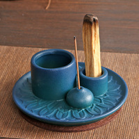 2024 Porte-bâtons Palo Santo en céramique multifonction Moules en silicone Plateau de ciment Palo Santo Bâtons de tache de sauge Support Palo Santo