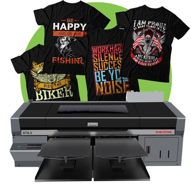 SUBLISTAR DTG Printer Digital Automatic CMYKW Double Station Cotton Fabrics Impresora T-shirt Printing Machine for Clothes