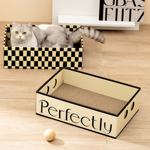 Rascador para gatos, cama para gatos, cómodo, duradero, resistente al desgaste, rascador sin pelusas, corrugado extragrande - Product Image 4